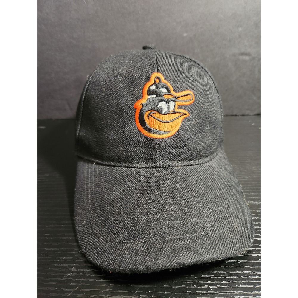 Baltimore Orioles Baseball Hat Black Wool Blend Adjustable Strapback MLB Cap